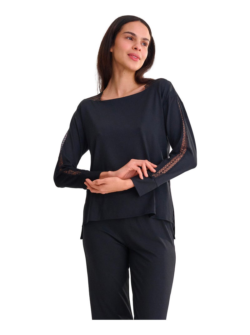 Pyjama broek top lange mouwen adventure Zwart - Kiabi