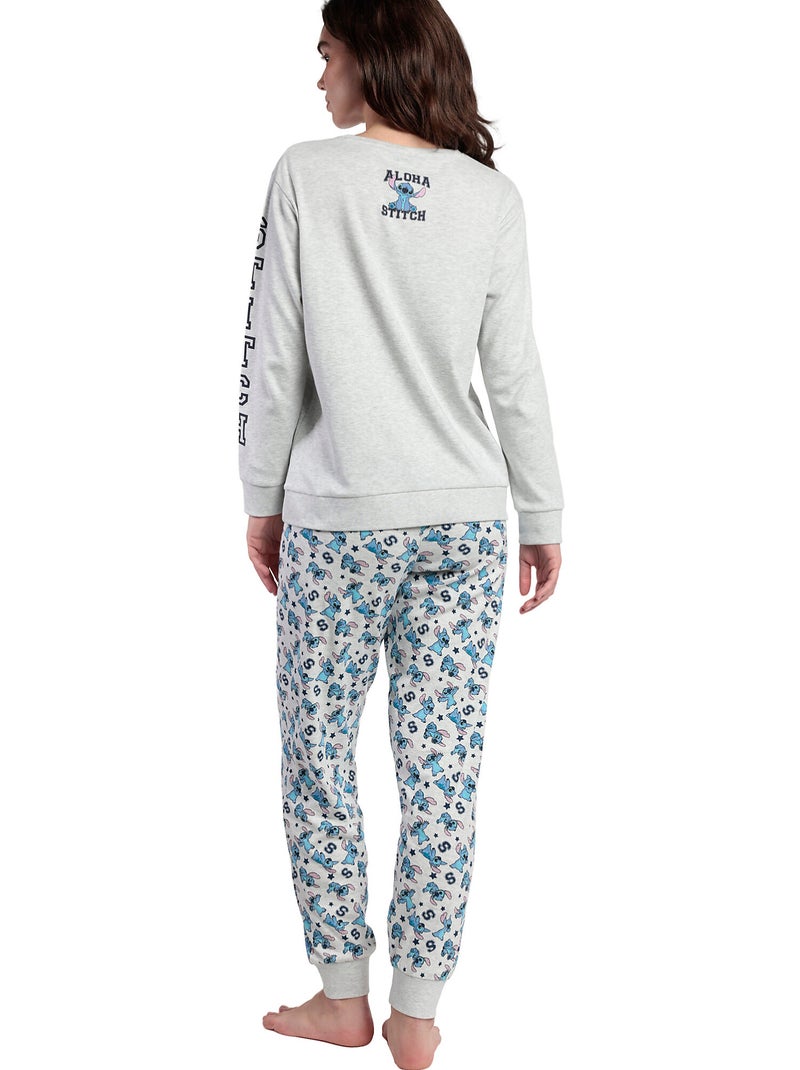 Pyjama broek top lange mouwen aloha stitch disney Grijs - Kiabi