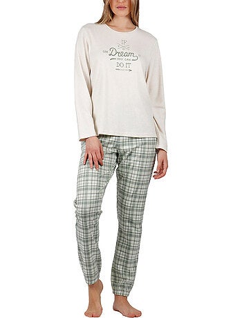 Pyjama broek top lange mouwen als you dream