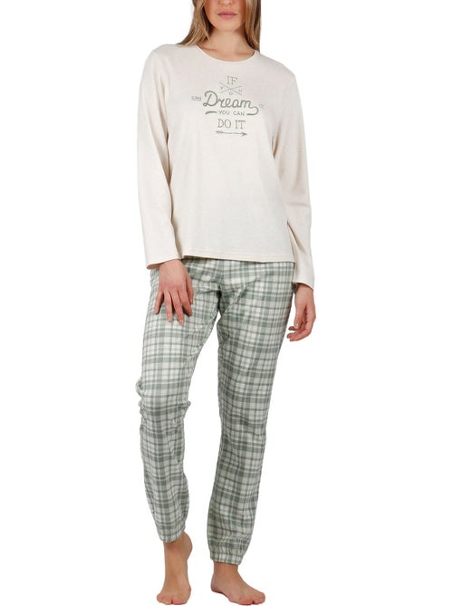 Pyjama broek top lange mouwen als you dream - Kiabi