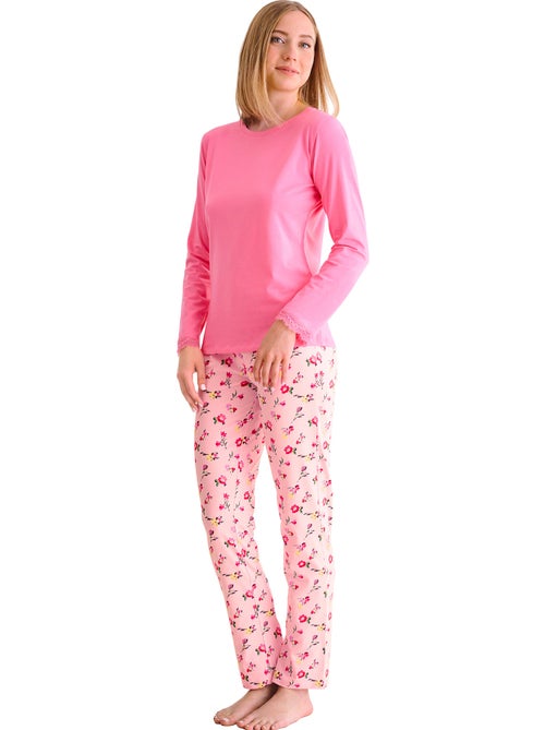 Pyjama broek top lange mouwen bloomy - Kiabi