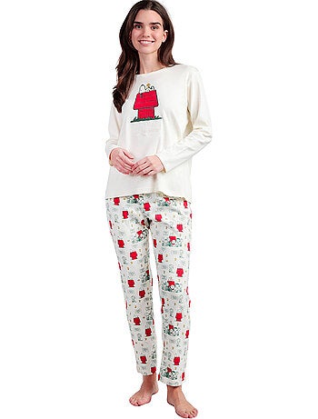 Pyjama broek top lange mouwen classic peanuts