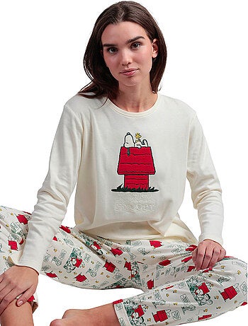 Pyjama broek top lange mouwen classic peanuts