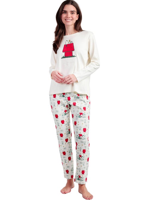 Pyjama broek top lange mouwen classic peanuts - Kiabi Pyjama broek top lange mouwen classic peanuts - Kiabi