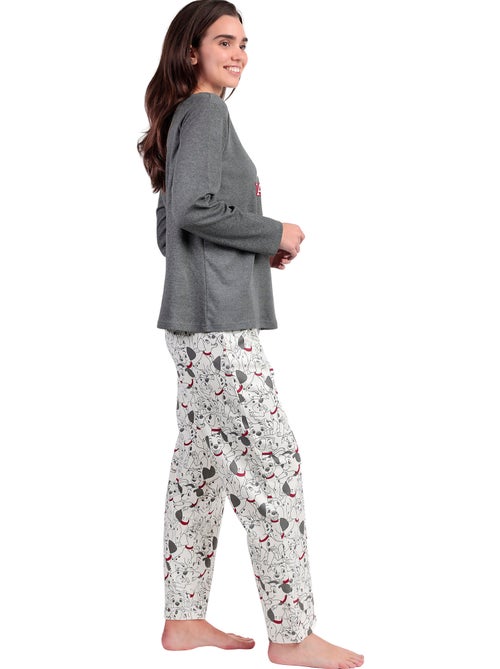 Pyjama broek top lange mouwen dalmatians varsity disney - Kiabi