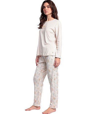Pyjama broek top lange mouwen enjoy every moment