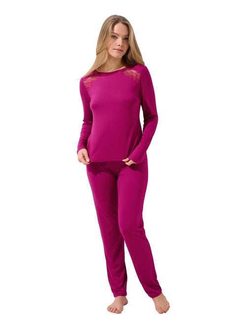 Pyjama broek top lange mouwen evelyn - Kiabi