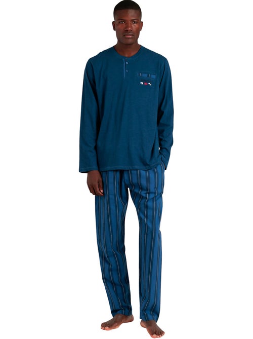 Pyjama broek top lange mouwen flags antonio miro - Kiabi Pyjama broek top lange mouwen flags antonio miro - Kiabi