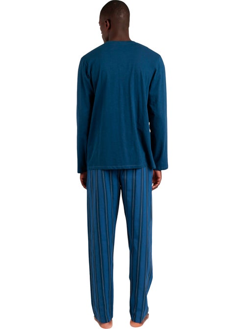 Pyjama broek top lange mouwen flags antonio miro - Kiabi Pyjama broek top lange mouwen flags antonio miro - Kiabi