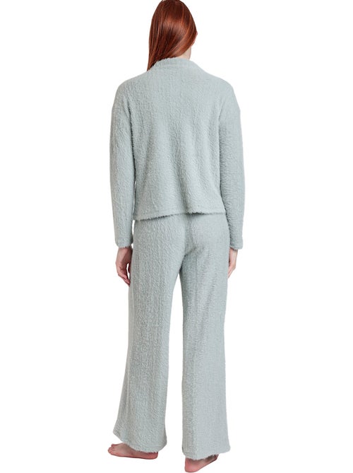 Pyjama broek top lange mouwen furry - Kiabi