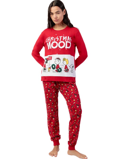 Pyjama broek top lange mouwen hoho mood peanuts - Kiabi Pyjama broek top lange mouwen hoho mood peanuts - Kiabi