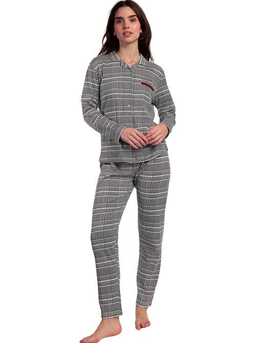 Pyjama broek top lange mouwen houdstooth - Kiabi Pyjama broek top lange mouwen houdstooth - Kiabi