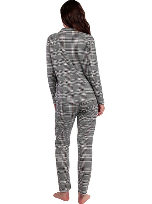 Pyjama broek top lange mouwen houdstooth - Kiabi Pyjama broek top lange mouwen houdstooth - Kiabi