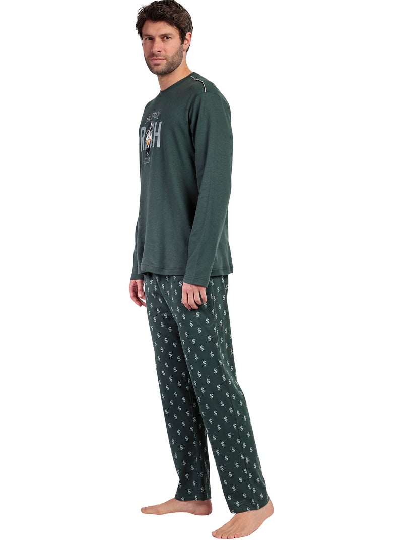 Pyjama broek top lange mouwen mcduck disney Groen - Kiabi