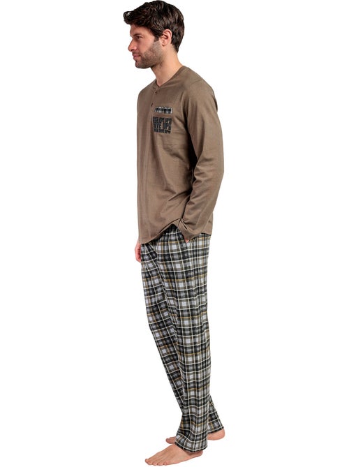 Pyjama broek top lange mouwen never give you up - Kiabi Pyjama broek top lange mouwen never give you up - Kiabi