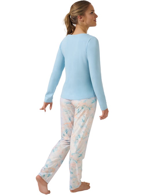 Pyjama broek top lange mouwen olena - Kiabi Pyjama broek top lange mouwen olena - Kiabi