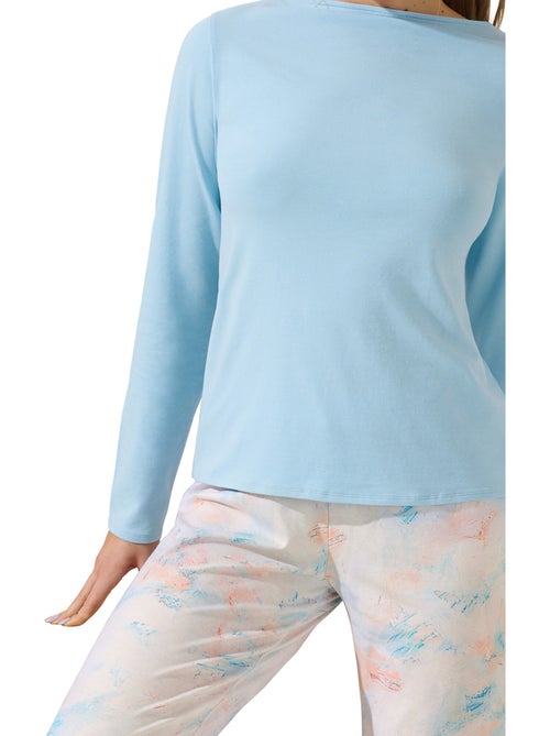Pyjama broek top lange mouwen olena - Kiabi Pyjama broek top lange mouwen olena - Kiabi