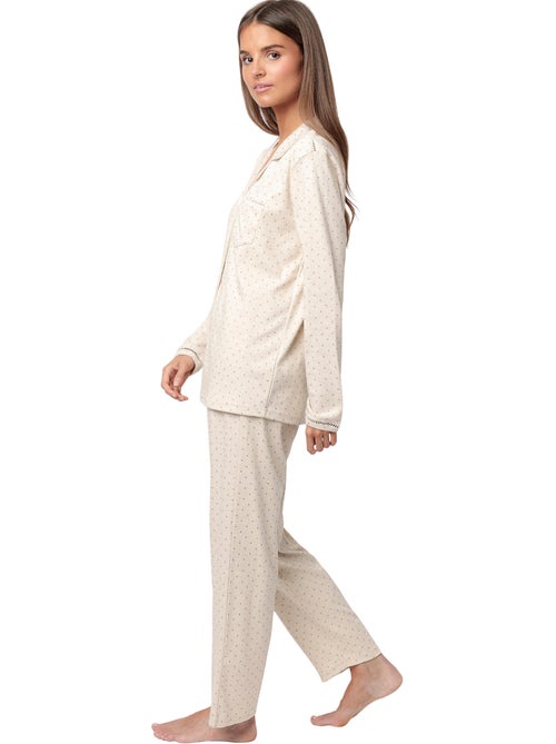 Pyjama broek top lange mouwen organic dots - Kiabi Pyjama broek top lange mouwen organic dots - Kiabi