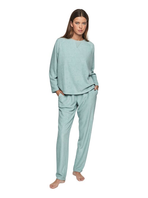 Pyjama broek top lange mouwen p103 cuddly - Kiabi Pyjama broek top lange mouwen p103 cuddly - Kiabi