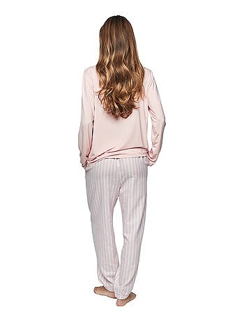 Pyjama broek top lange mouwen p105 oxford