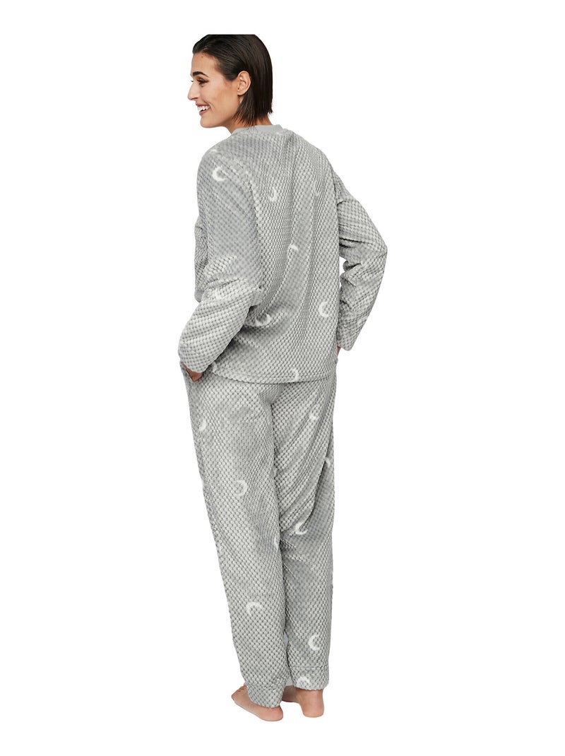 Pyjama broek top lange mouwen p112 etoile de soir Grijs - Kiabi