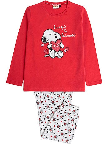 Pyjama broek top lange mouwen peanuts in my heart