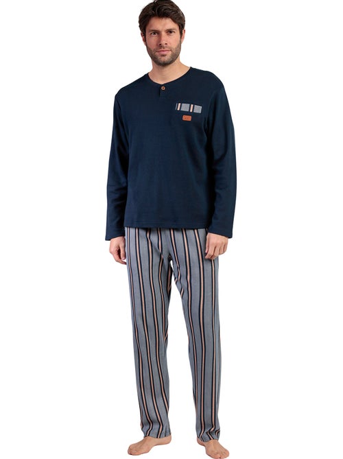 Pyjama broek top lange mouwen pointe antonio miro - Kiabi Pyjama broek top lange mouwen pointe antonio miro - Kiabi