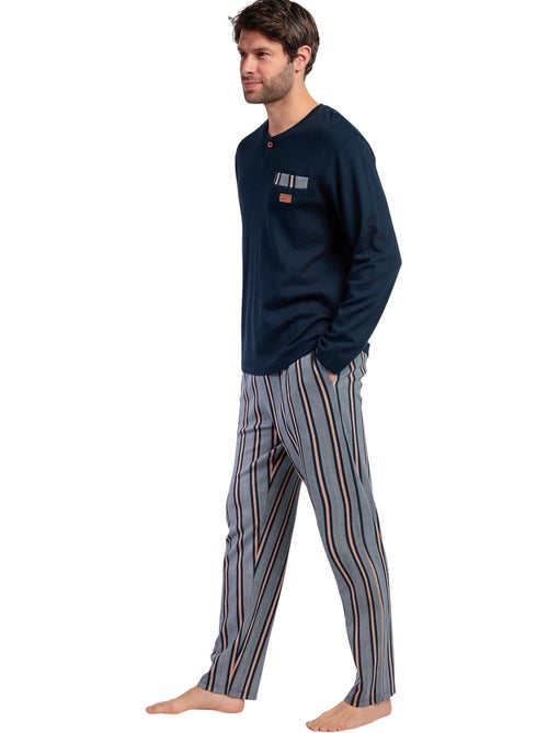 Pyjama broek top lange mouwen pointe antonio miro - Kiabi Pyjama broek top lange mouwen pointe antonio miro - Kiabi