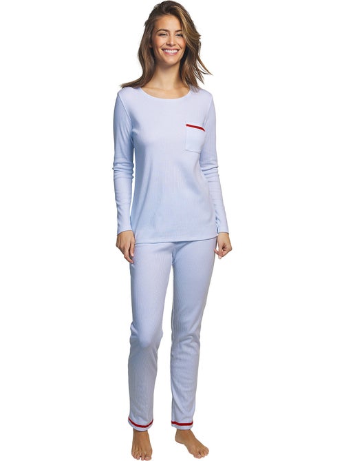 Pyjama broek top lange mouwen rayas - Kiabi Pyjama broek top lange mouwen rayas - Kiabi