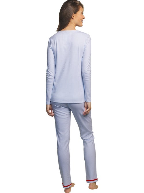 Pyjama broek top lange mouwen rayas - Kiabi Pyjama broek top lange mouwen rayas - Kiabi