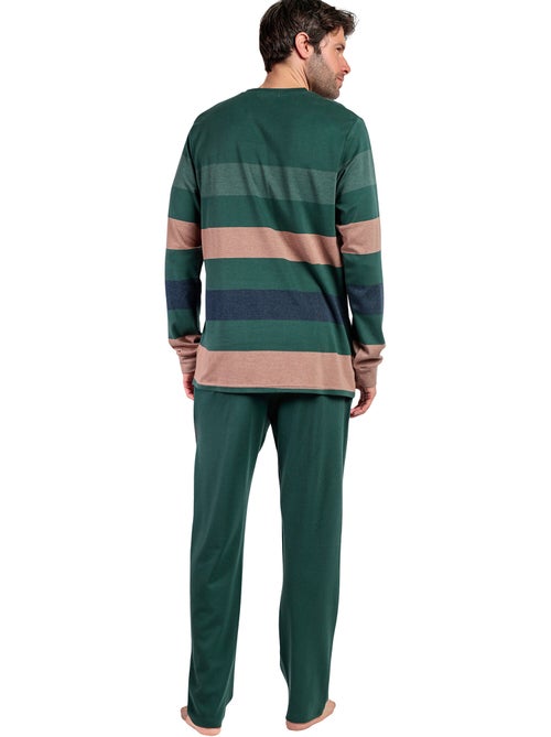 Pyjama broek top lange mouwen rayas wild spirit - Kiabi Pyjama broek top lange mouwen rayas wild spirit - Kiabi