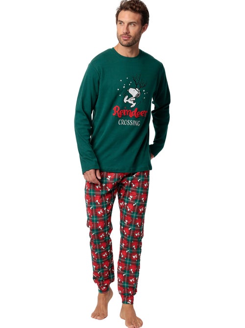 Pyjama broek top lange mouwen reindeer crossing peanuts - Kiabi Pyjama broek top lange mouwen reindeer crossing peanuts - Kiabi