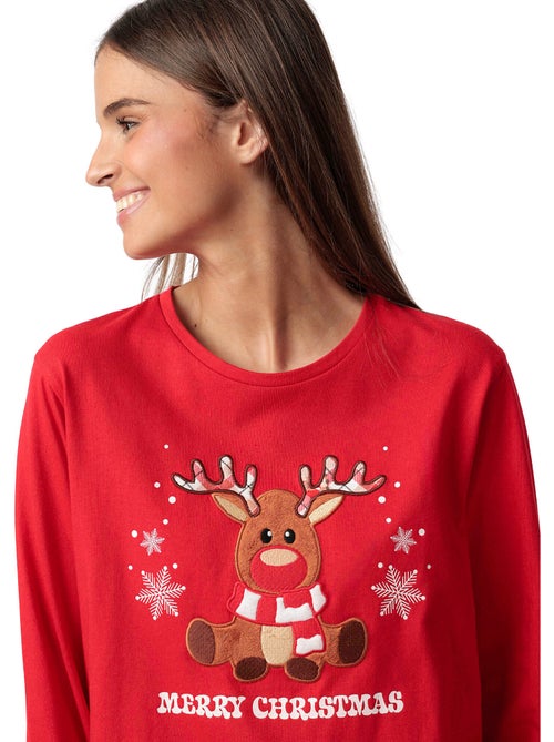 Pyjama broek top lange mouwen reindeer - Kiabi Pyjama broek top lange mouwen reindeer - Kiabi