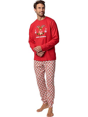Pyjama broek top lange mouwen reindeer