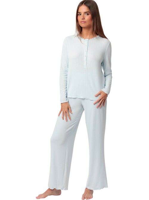 Pyjama broek top lange mouwen romantic - Kiabi