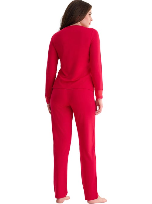 Pyjama broek top lange mouwen roxanne - Kiabi