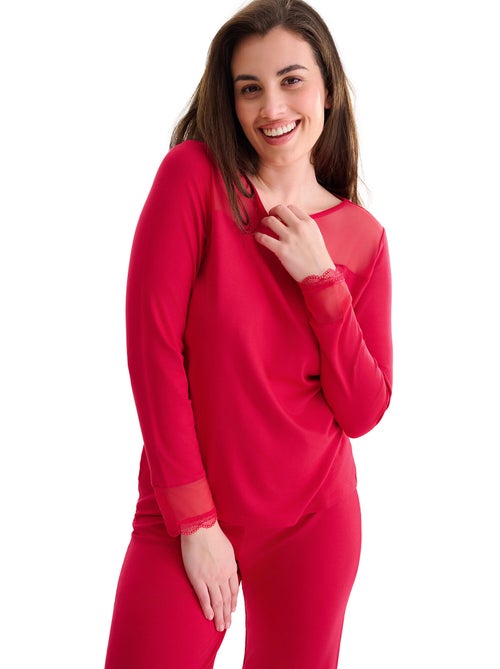 Pyjama broek top lange mouwen roxanne - Kiabi