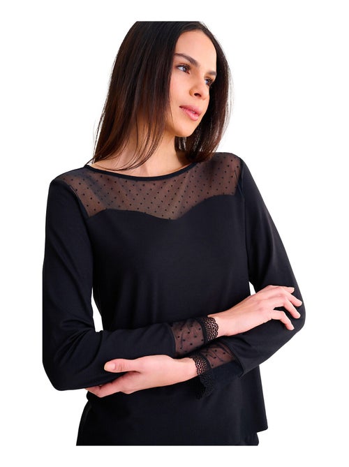Pyjama broek top lange mouwen roxanne - Kiabi Pyjama broek top lange mouwen roxanne - Kiabi