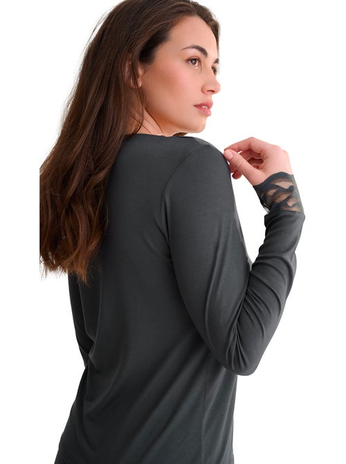 Pyjama broek top lange mouwen ruth - Kiabi Pyjama broek top lange mouwen ruth - Kiabi
