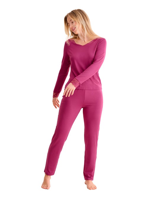 Pyjama broek top lange mouwen ruth - Kiabi