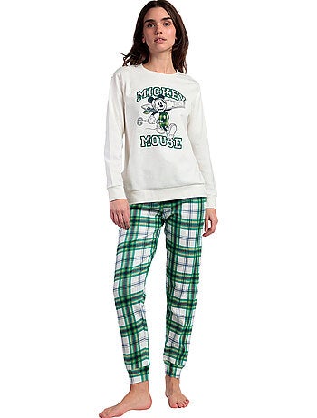 Pyjama broek top lange mouwen ski mouse disney