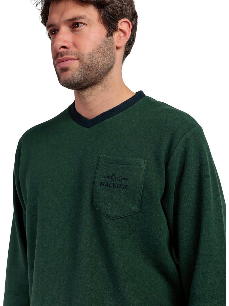 Pyjama broek top lange mouwen smeraldo Groen - Kiabi
