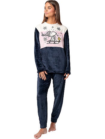 Pyjama broek top lange mouwen snow drift peanuts