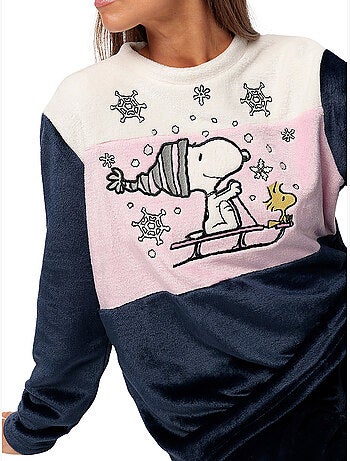 Pyjama broek top lange mouwen snow drift peanuts