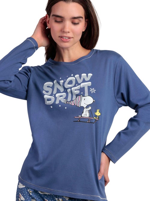 Pyjama broek top lange mouwen snow drift peanuts - Kiabi Pyjama broek top lange mouwen snow drift peanuts - Kiabi