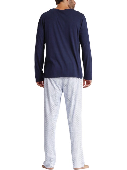 Pyjama broek top lange mouwen stripes and dots - Kiabi Pyjama broek top lange mouwen stripes and dots - Kiabi