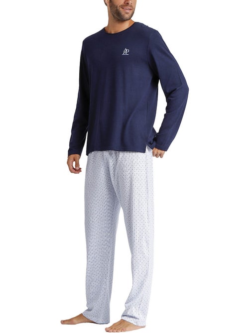 Pyjama broek top lange mouwen stripes and dots - Kiabi Pyjama broek top lange mouwen stripes and dots - Kiabi