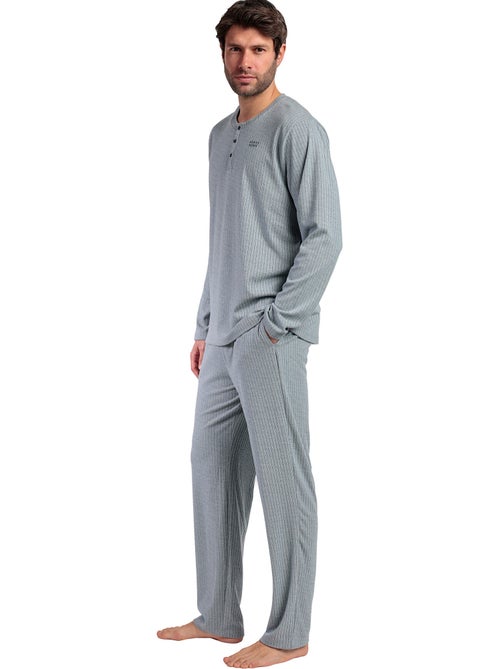 Pyjama broek top lange mouwen supersoft - Kiabi Pyjama broek top lange mouwen supersoft - Kiabi