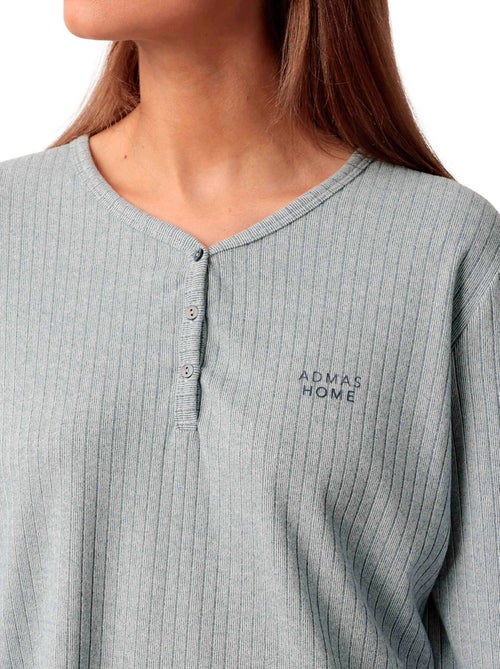 Pyjama broek top lange mouwen supersoft - Kiabi Pyjama broek top lange mouwen supersoft - Kiabi