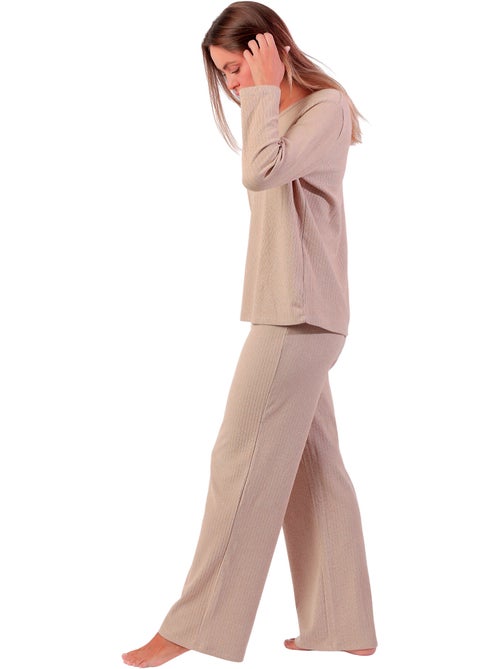 Pyjama broek top lange mouwen supersoft - Kiabi